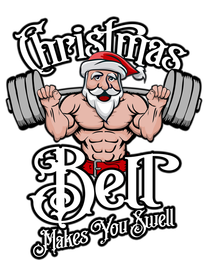 Christmas Barbell Squat Santa Funny Gym Quote Cute Gift T-Shirt