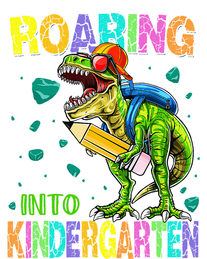 Back to School Dinosaur TRex Roaring Into Kindergarten T-Shirt