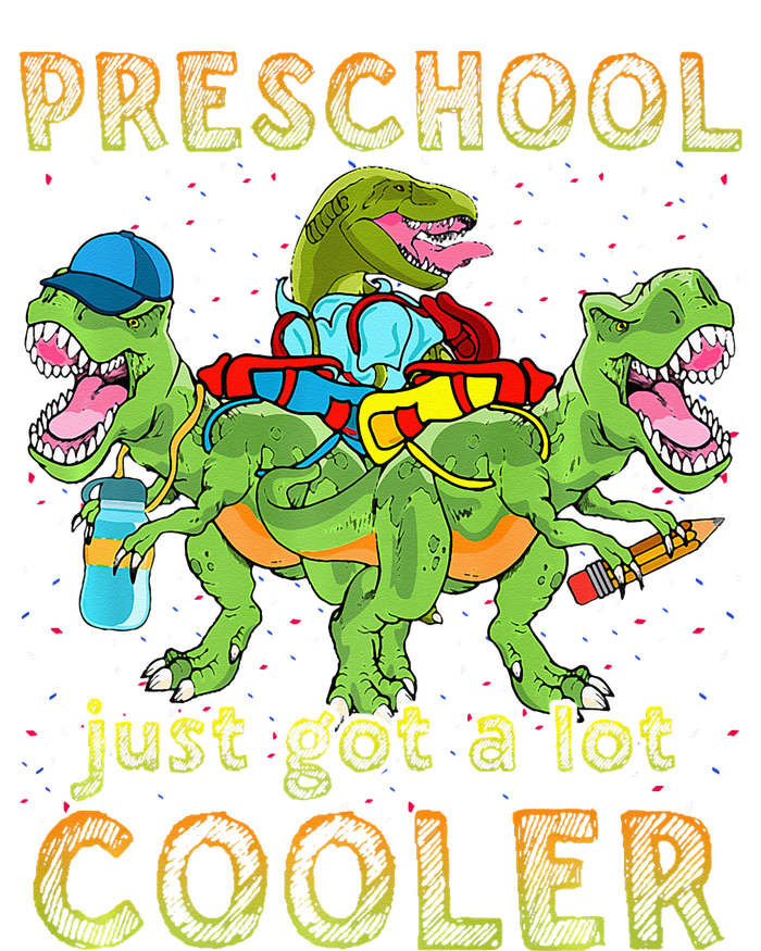 Preschool Just Got A Lot Cooler Dinosaur Back To School Women's V-Neck T-Shirt