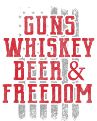 Guns Whiskey Beer And Freedom Veteran US Flag 4th Of July Performance Fleece Hoodie