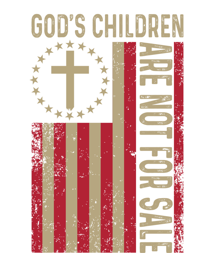 Gods Children Are Not For Sale Cross Christian (Double Side) Poster