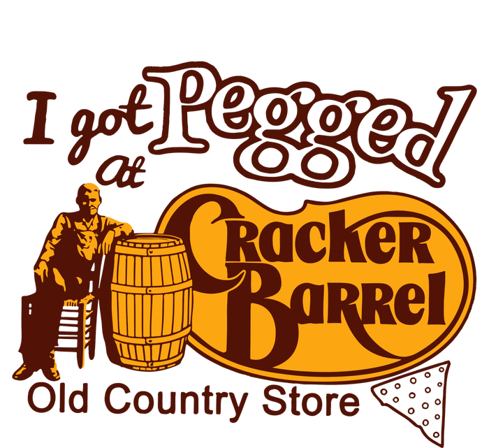 I Got Pegged At Cracker Barrel Old Country Store Women’s Perfect Tri Rocker Tank