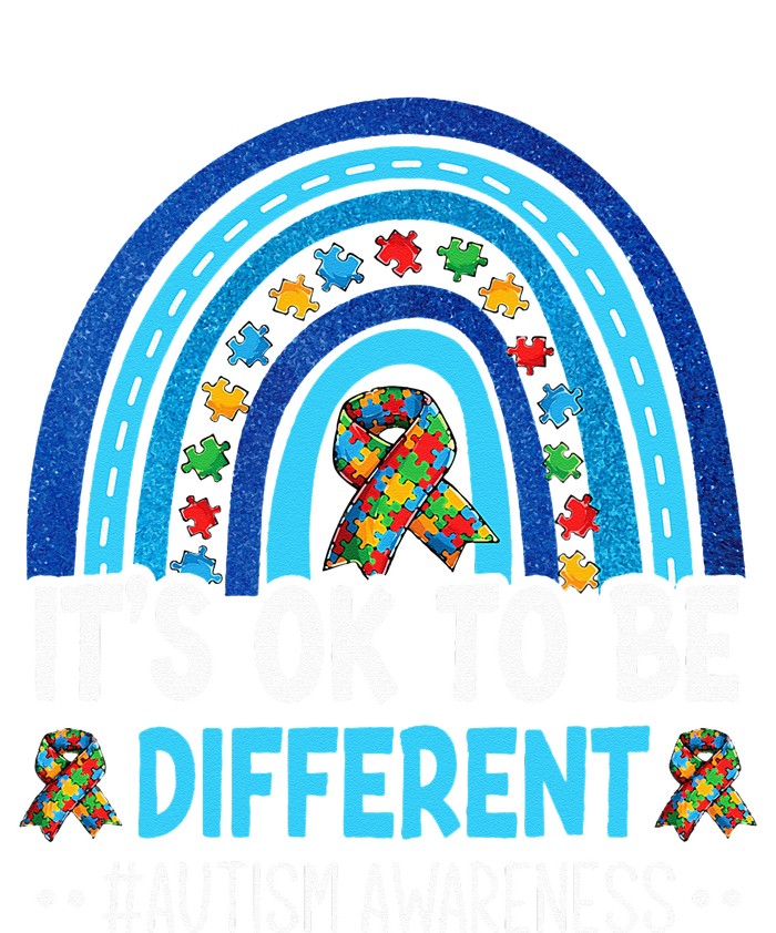 It's OK To Be Different Autism Awareness month Rainbow Mom T-Shirt