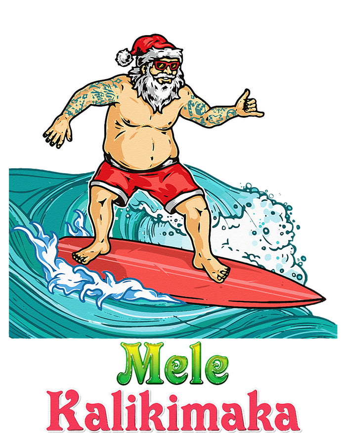 Mele Kalikimaka Santa Surfing Christmas Surf In July Merry Womens California Wash Sweatshirt