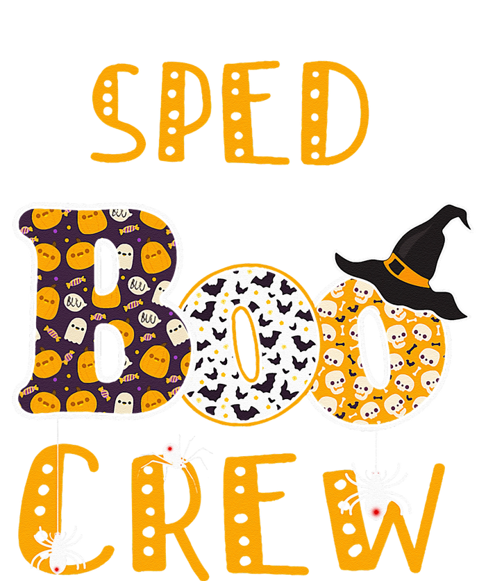 Sped Boo Crew Teacher Halloween Costume Dry Zone Grid Polo