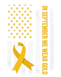 in september we wear gold childhood cancer awareness Kids Long Sleeve Shirt