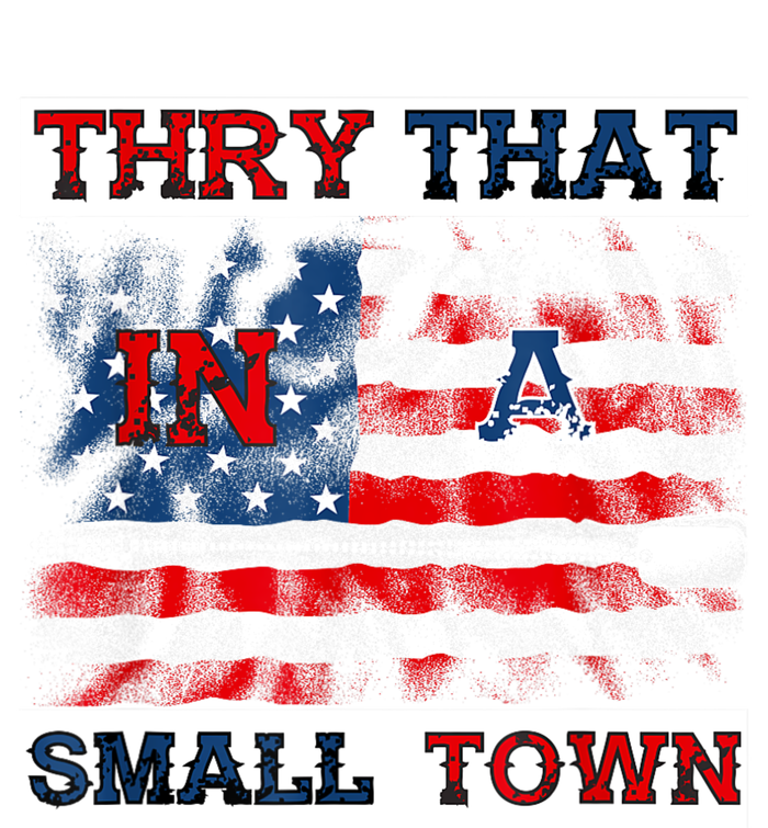 Vintage Try That In My Town American Flag For Women Men Womens Funnel Neck Pullover Hood