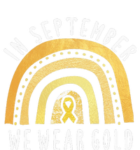 Childhood Cancer Awareness Rainbow In September We Wear Gold Sweatshirt