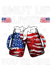 shut up liver youre fine 4th of july beer drinking drunk Tee Women's Racerback Tank