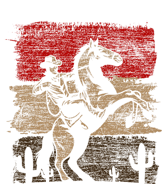 Retro Horse Riding Western Cowboy T-Shirt