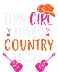 This Girl Loves Country Music Western Hat Musician Guitar Short Acrylic Beanie