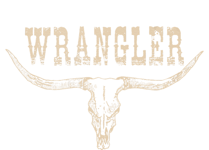 Vintage Rodeo Wrangler Western Cow Skull Cow Print Wrangler T-Shirt