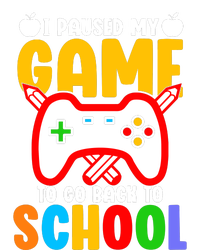 I Paused My Game To Go Back To School Teacher Student Grade Women's Tri-Blend 3/4-Sleeve Raglan Shirt