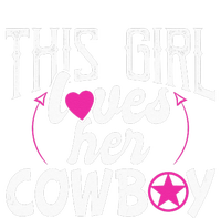 Womens This Girl Loves Her Cowboy Cute Texas Dallas PosiCharge Competitor Tank