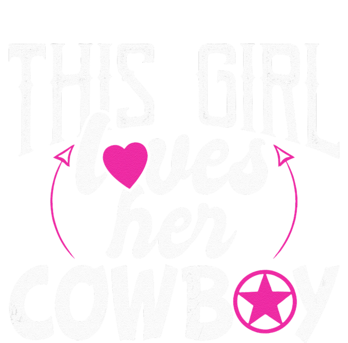 Womens This Girl Loves Her Cowboy Cute Texas Dallas PosiCharge Competitor Tank