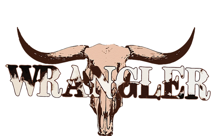 Wrangler Cowhide Cow Skull Cow Print Wrangler T-Shirt