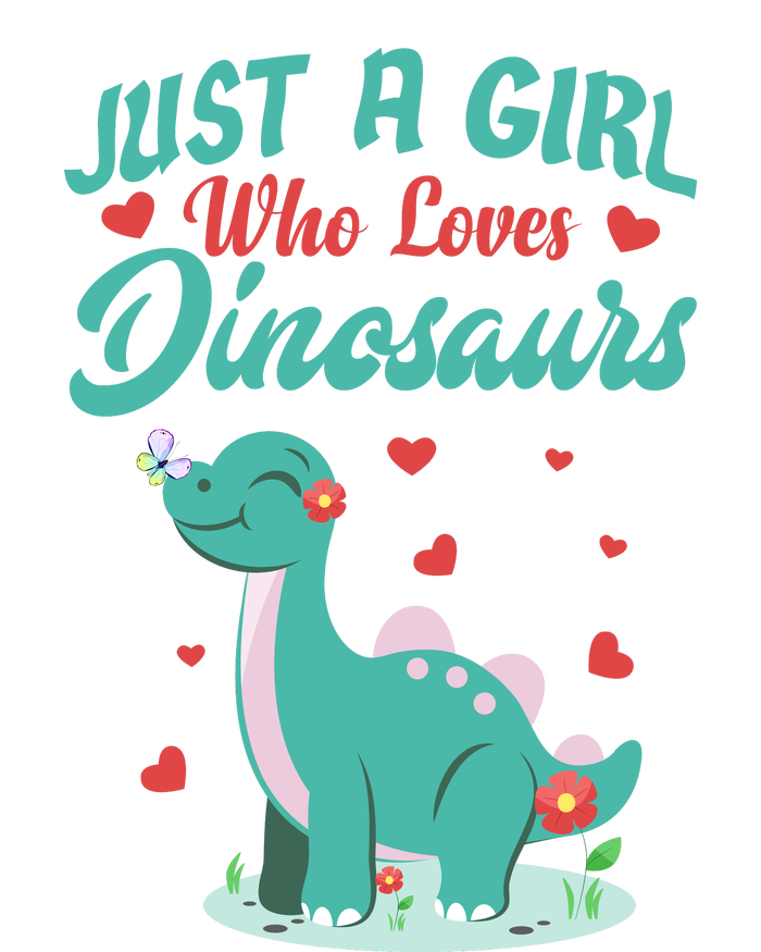 JUST A GIRL WHO LOVES DINOSAURS Ladies Essential Flowy Tank