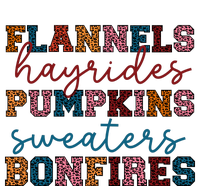 Flannels Hayrides Pumpkins Sweaters Bonfi Women's Racerback Cropped Tank