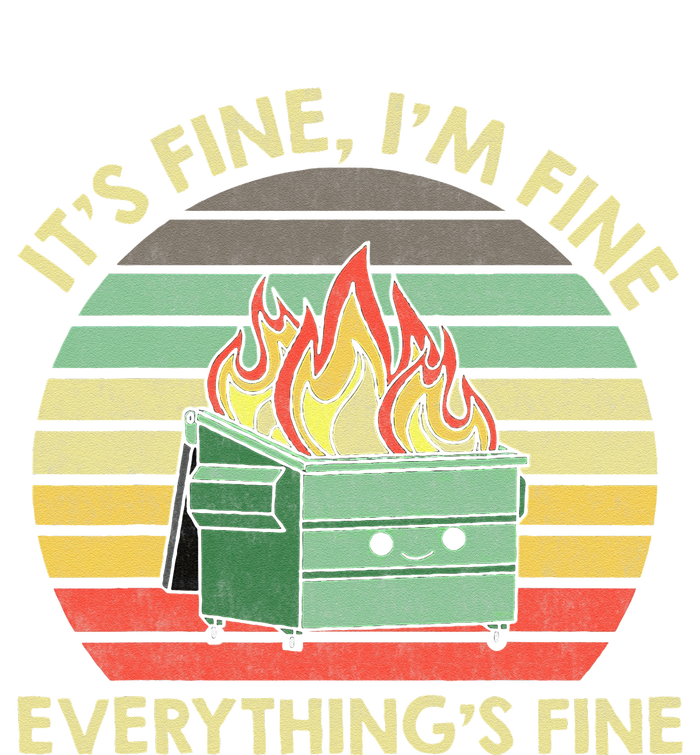 Its Fine Im Fine Everythings Fine Dumpster On Fire Sustainable Beanie