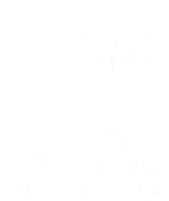 As For Me And My Piano We Will Serve The Lord Pianist 25L Jumbo Tote