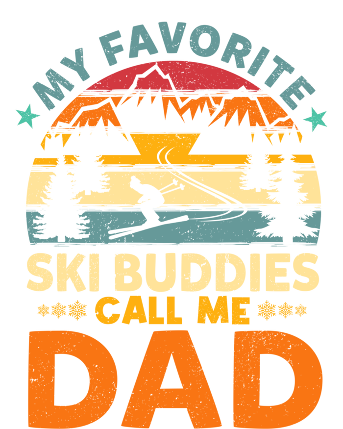 Skiing My Favorite Ski Buddies Call Me Dad Cute Gift Sustainable Beanie