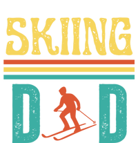 Skiing Dad Retro Vintage Ski Fathers Day Funny Skiing Meaningful Gift T-Shirt