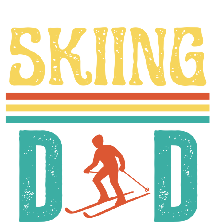 Skiing Dad Retro Vintage Ski Fathers Day Funny Skiing Meaningful Gift T-Shirt