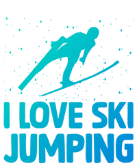 I Love Ski Jumping Winter Sports Ramp Lover SkiJumping Fan Gift Women's V-Neck T-Shirt