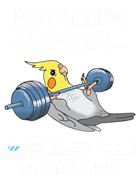 Installing Muscles Parrot Cockatiel Funny Gym Weightlifting Great Gift Full Zip Hoodie