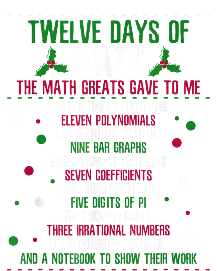 Christmas 12days Of Math T-Shirt