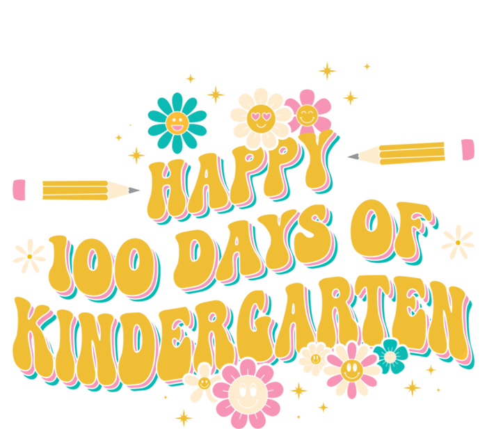 100 Days Of Kindergarten Groovy Kindergarten Teacher Great Gift T-Shirt