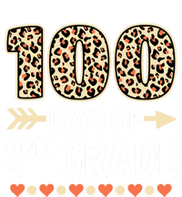 100 Days Of Second Grade Teacher 100Th Day Of School Leopard Gift Pom Pom 12in Knit Beanie