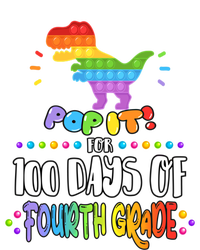 100Th Day Of Fourth Grade Fidget Pop It Dinosaur 4Th Grade Cool Gift T-Shirt