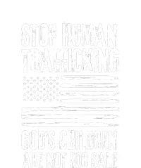 Stop Human Trafficking Gods Children Are Not For Sale Striped Beanie with Solid Band