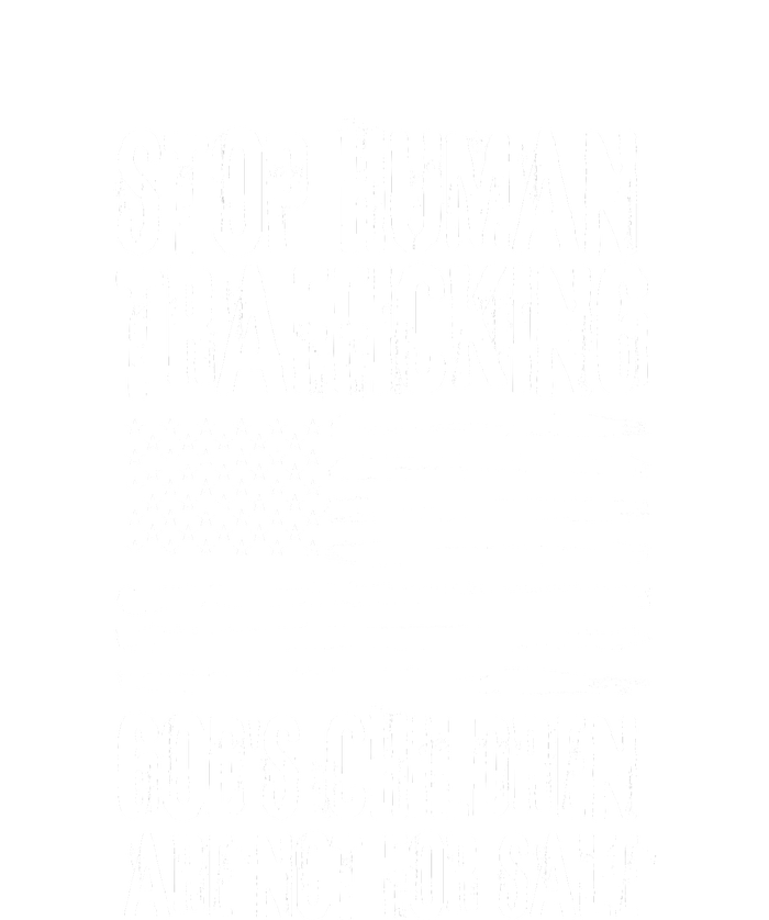 Stop Human Trafficking Gods Children Are Not For Sale Striped Beanie with Solid Band