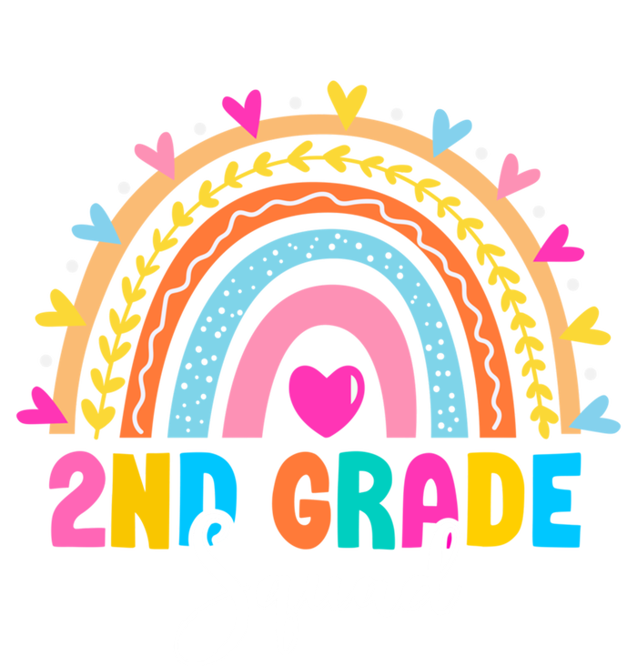 2Nd Grade Squad Back To School Rainbow Teachers Second Grade Meaningful Gift V-Neck T-Shirt