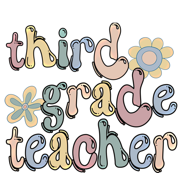 3Rd Grade Teacher Third Grade Teacher Groovy Gift Poster