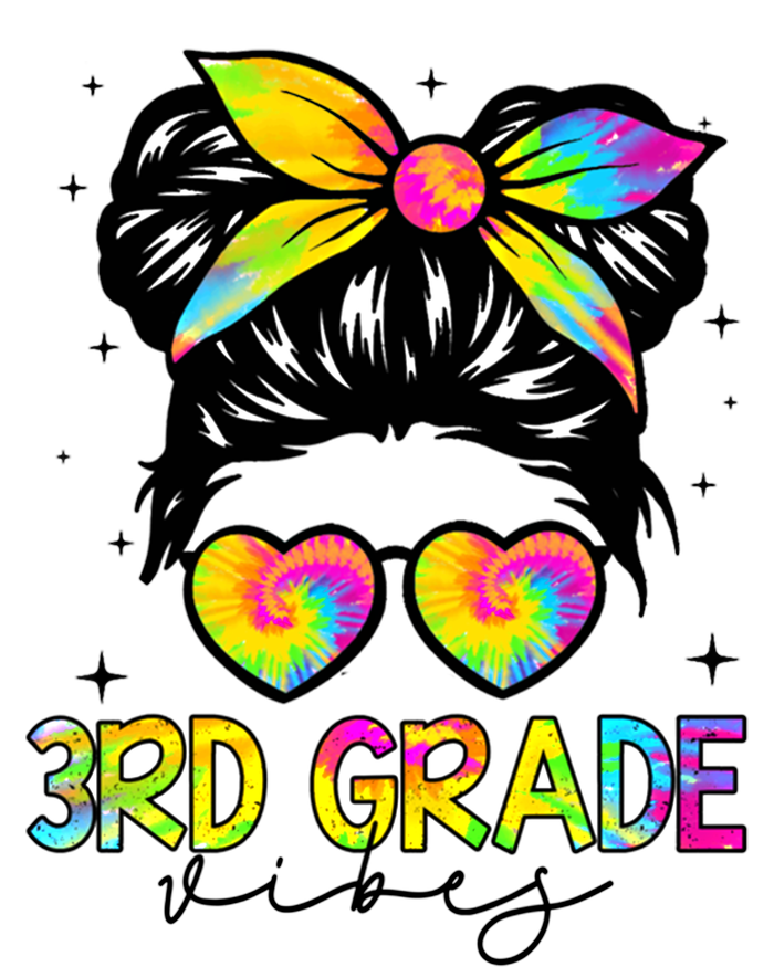 3Rd Grade Vibes Messy Bun Tiedye Back To School Teacher Gift Magnet