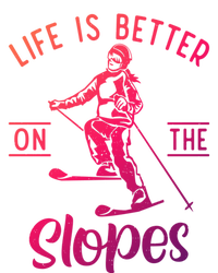 Life Is Better On The Slopes Snow Winter Sport Skier Gift Full-Length Apron With Pockets