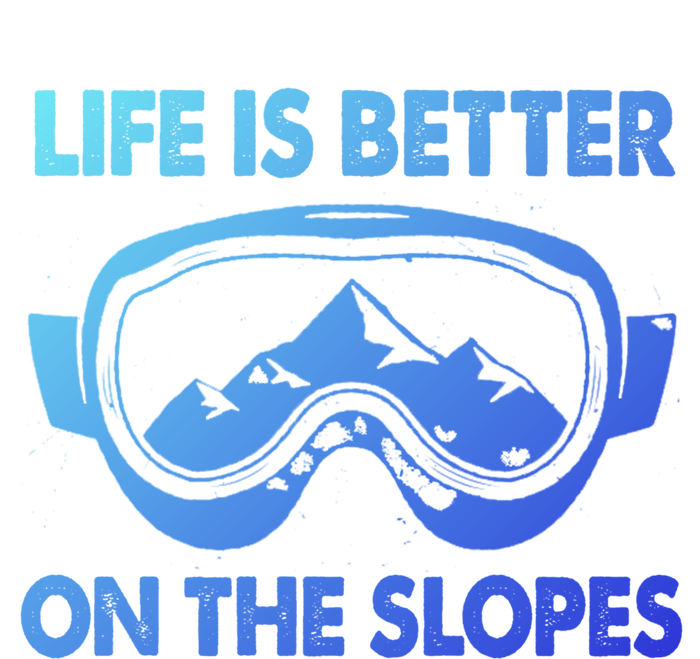 Life Is Better On The Slopes Gift Valucap Bio-Washed Visor