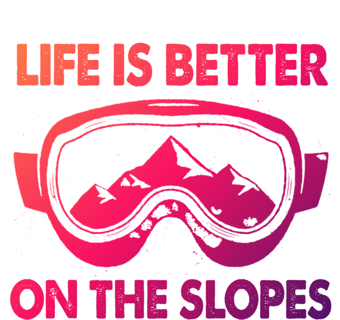 Life Is Better On The Slopes Gift USA-Made Snowflake Beanie