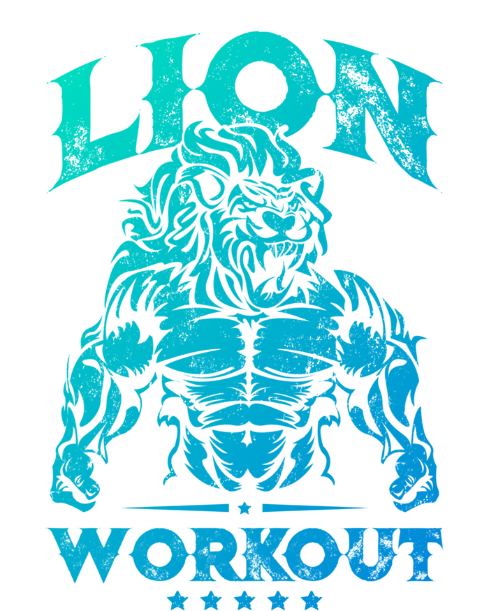 Lion Workout Beast Muscles Motivation Fitness Gym Quote Gift T-Shirt