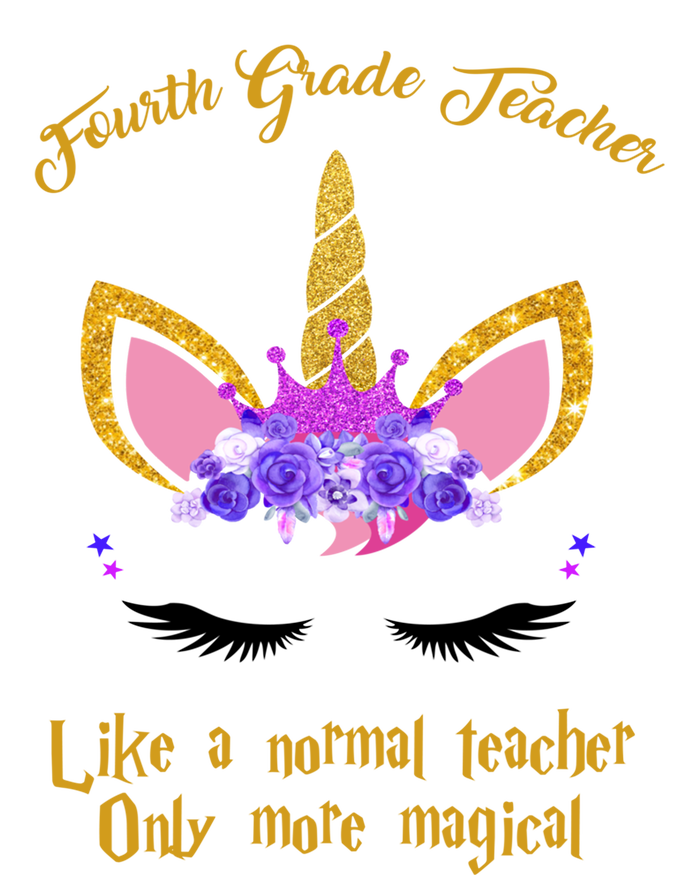 4Th Grade Unicorn Fourth Grade Teacher Funny Gift Poster