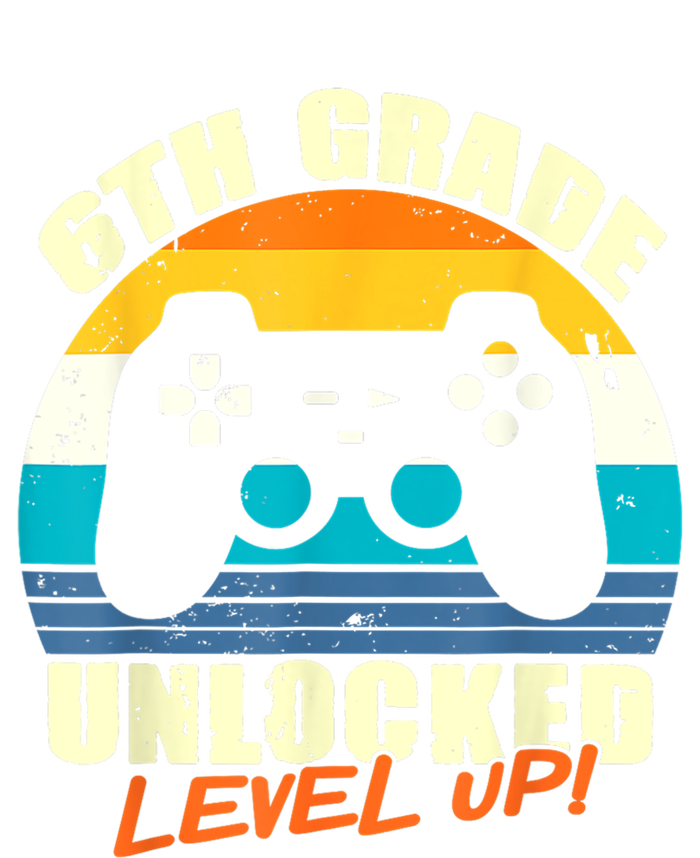 6Th Grade Unlocked Level Up Gamer Back To School Sixth Grade Gift Tie-Dye T-Shirt