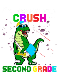 Back To School Dinosaur Im Ready To Crush Second Grade Great Gift Canvas