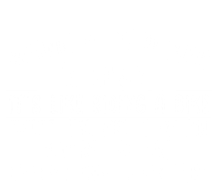 Being Teacher Is Easy It’S Like Riding A Bike Back To School Gift Sustainable Beanie