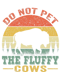 Do Not Pet The Fluffy Cows Bison Retro Vintage Ladies PosiCharge Competitor Racerback Tank