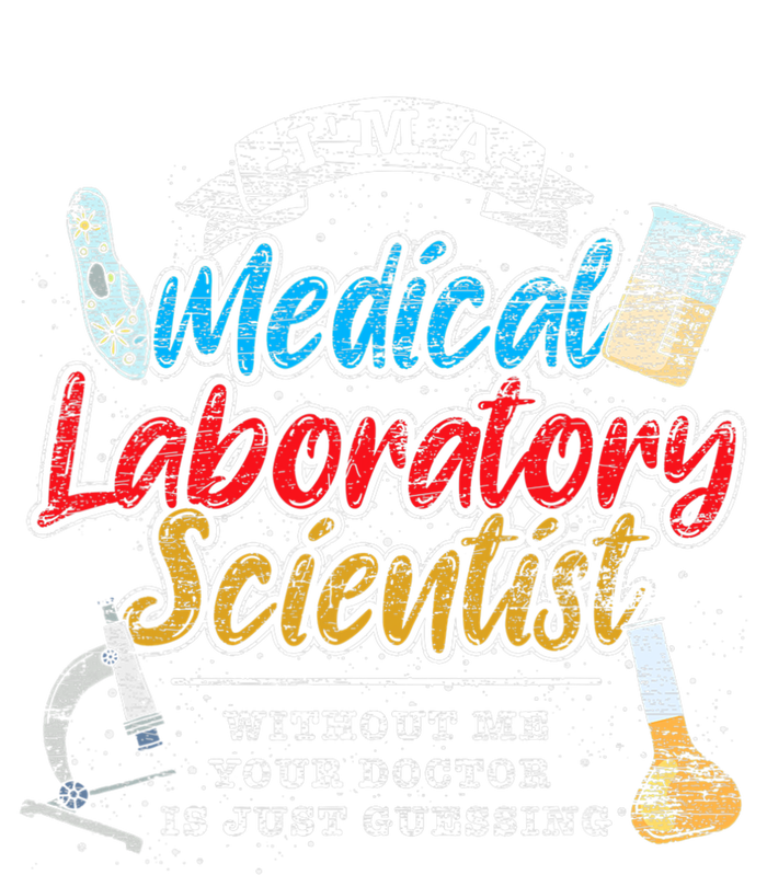 Funny Lab Technologist Medical Laboratory Scientist Women's Racerback Cropped Tank