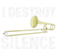 I Destroy Silence Trombonist Trombone Player Marching Band Sustainable Bucket Hat