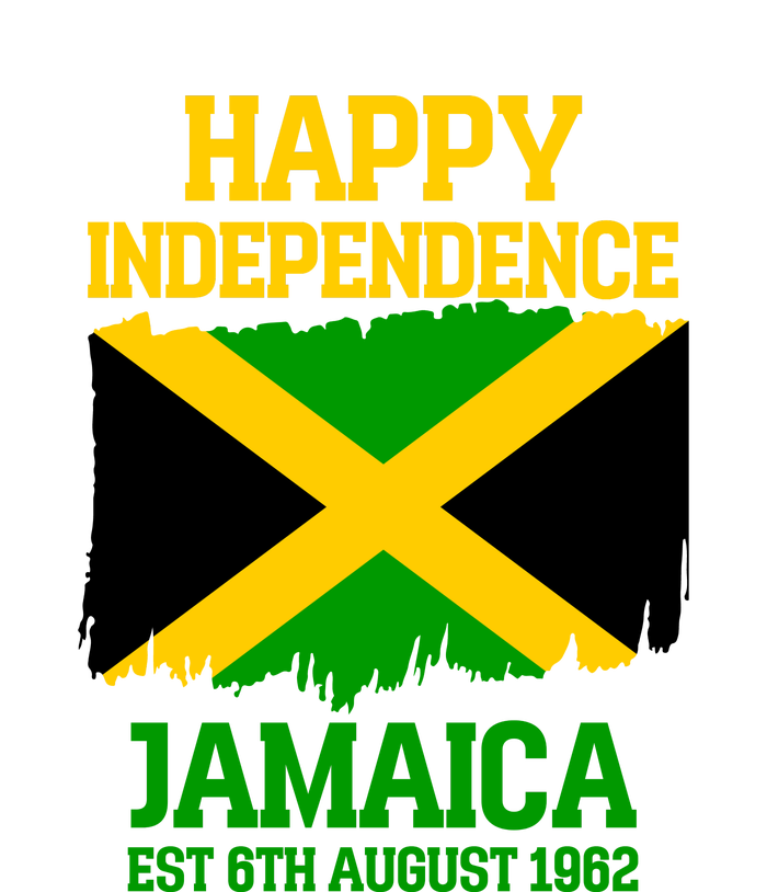 Happy Independence Jamaica Est 6th August 1962 Jamaican Flag Women's Perfect Tri Tunic Long Sleeve Shirt